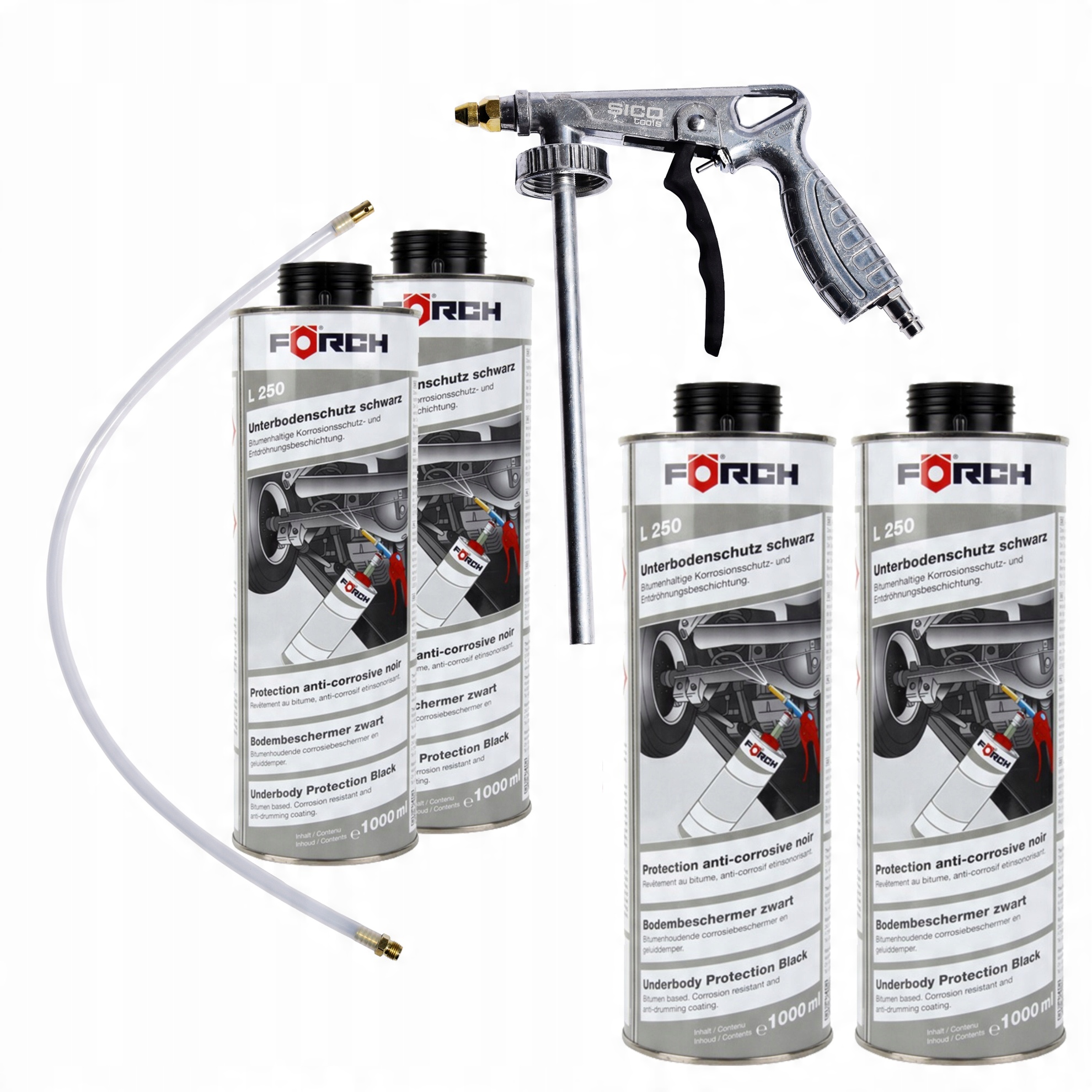 

Forch L250 Masa do ochrony podwozia 4x1L +pistolet
