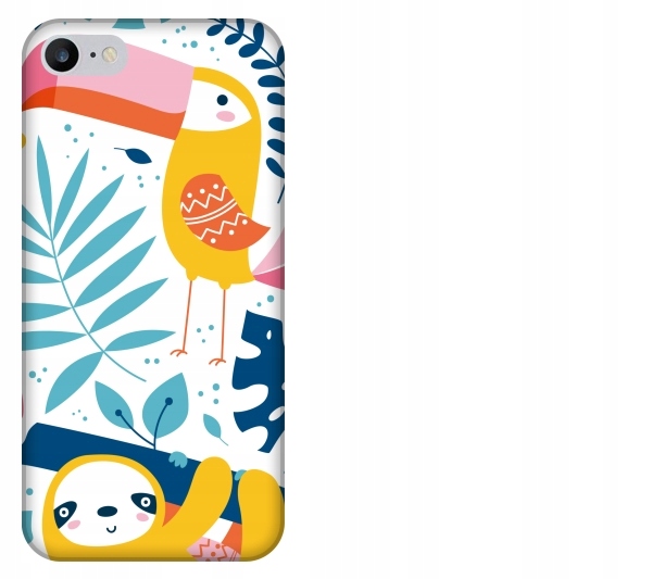 

Etui pokrowiec iPhone 8 Tukan i leniwiec dzungla