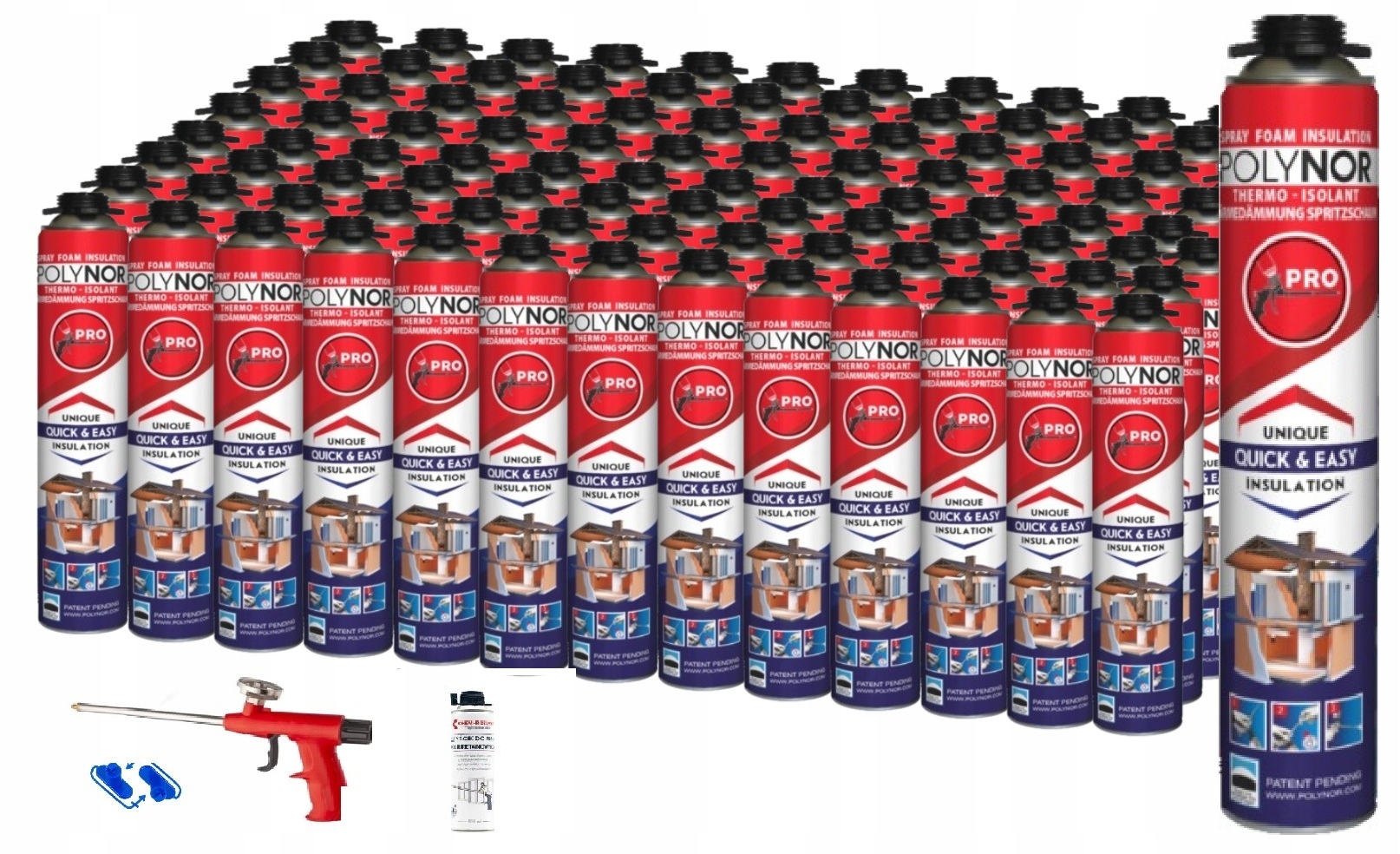 Pur Sprchová Pěna Polynor Pro 100x Sada Garáž Hala Základy