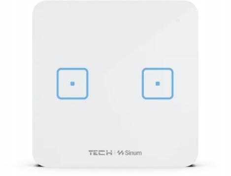 Káblový dvojpólový spínač čierny WS-02M Tech Sterowniki