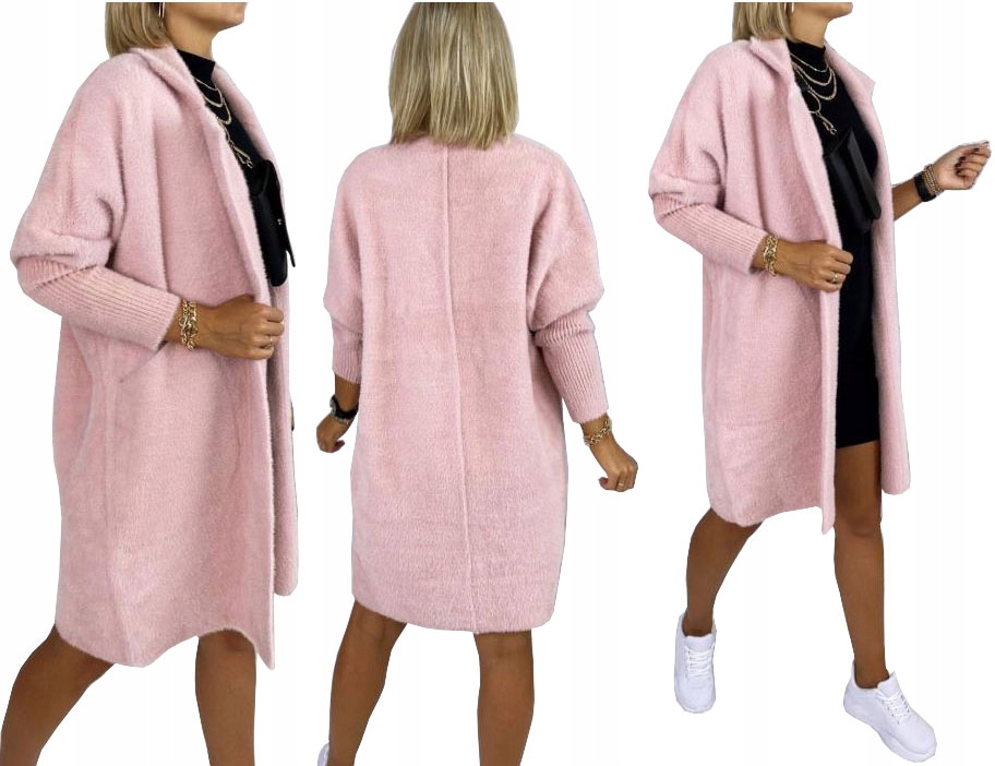 

Płaszcz Alpaka Długi Płaszczyk Wełna Kurtka XXL