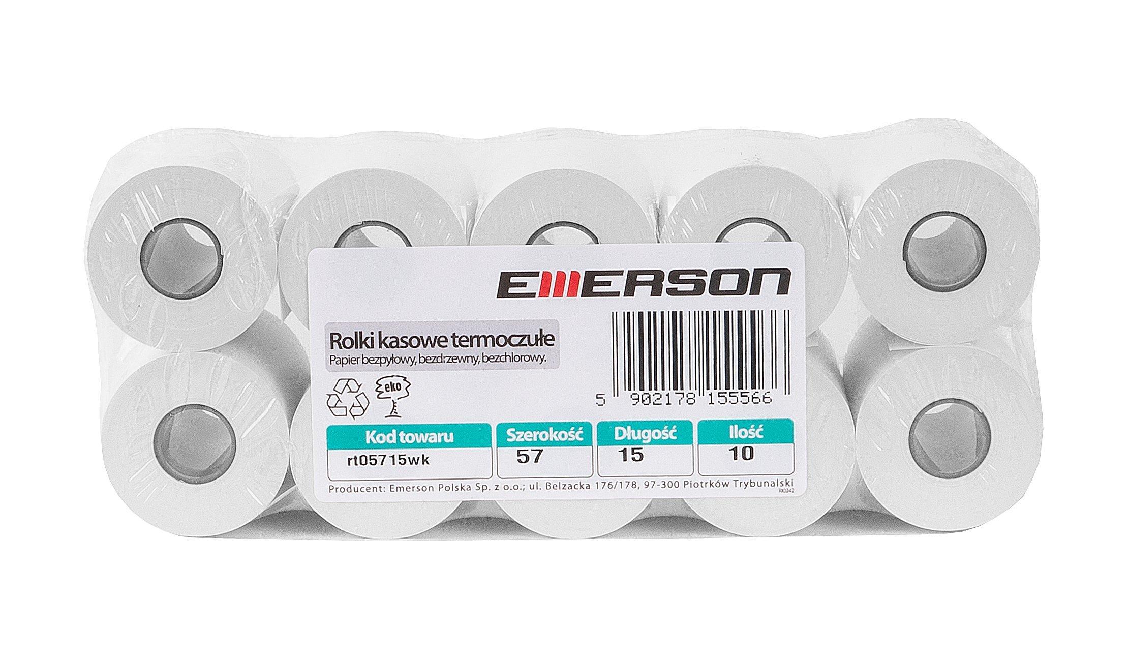 

Rolka kasowa termoczuła 57 15 10szt. Emerson