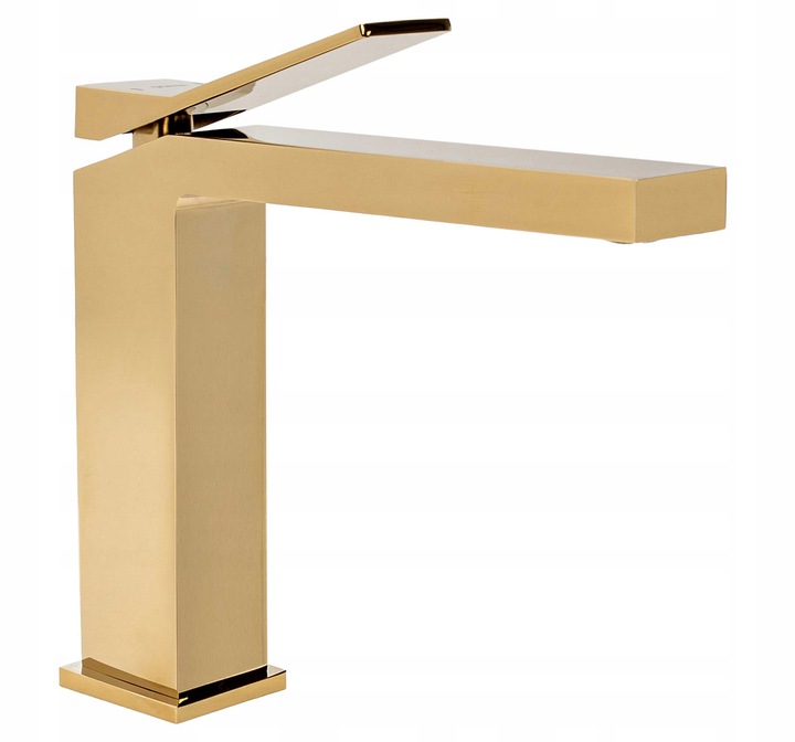 

Bateria Umywalkowa Duet Gold Złota Niska Rea