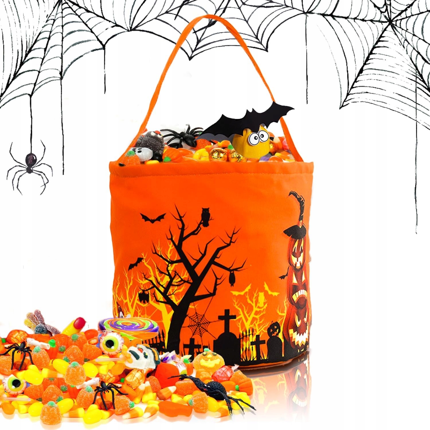 Halloween Materiałowa torebka Torba Wiaderko Na Słodycze