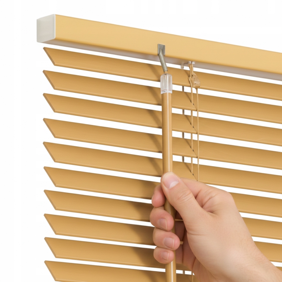 Drevená horizontálna žalúzia 25 mm Natural 100 x 140 cm