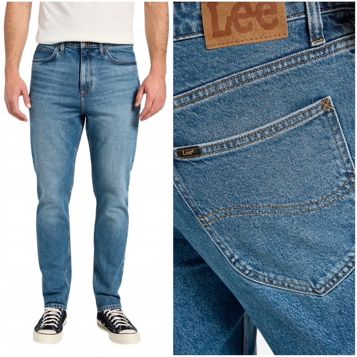 Lee Austin regular tapered Ryker klasické džínové kalhoty W32 L32