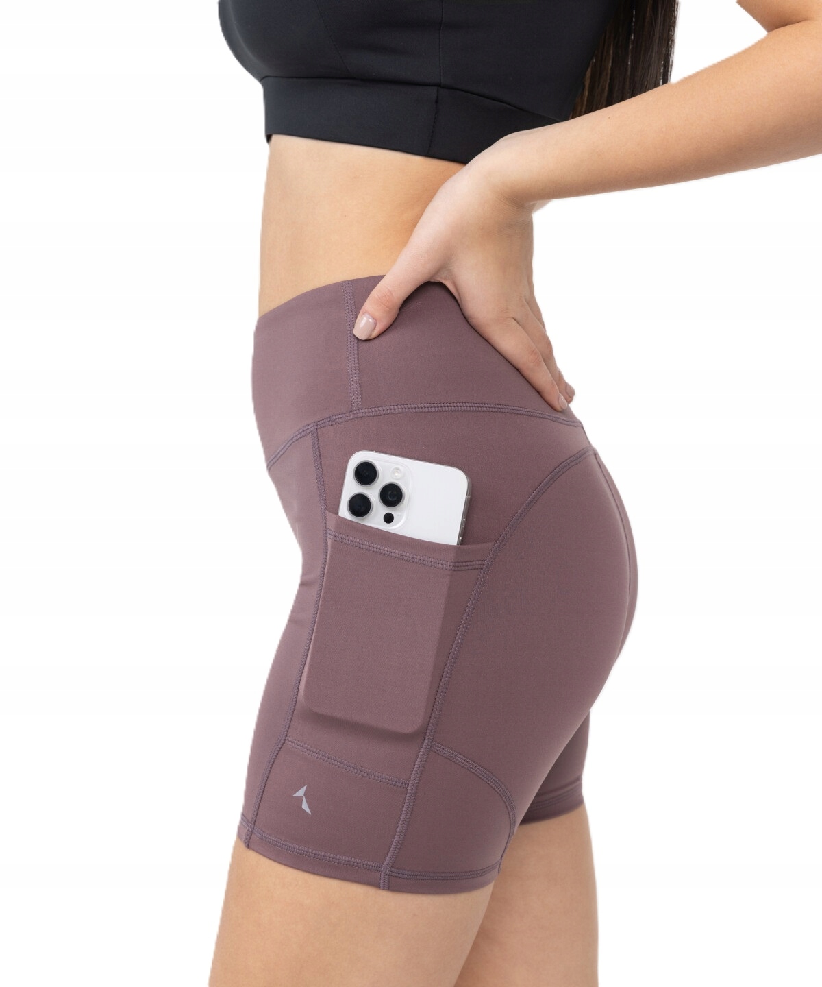 Szorty sportowe wysoki stan kieszenie Pockets Shorts Carpatree Xs różowy