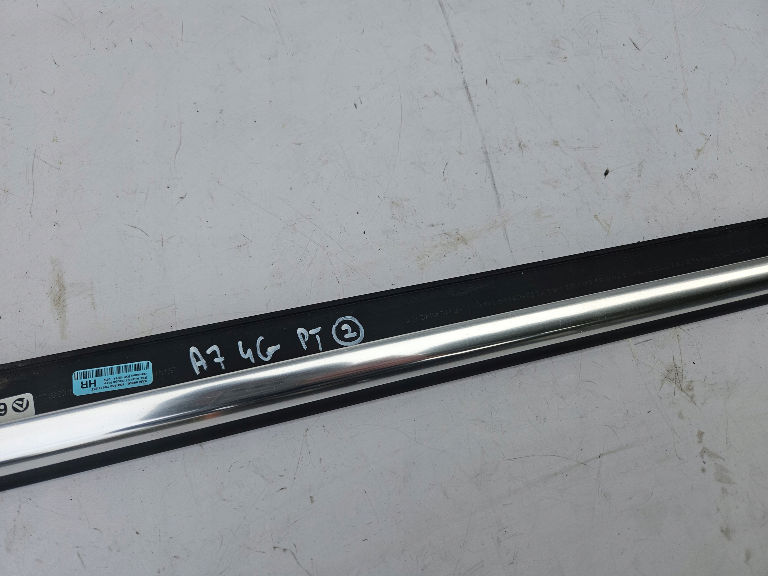 moulding dust door CHROM right rear right rear part AUDI A7 C7 4G