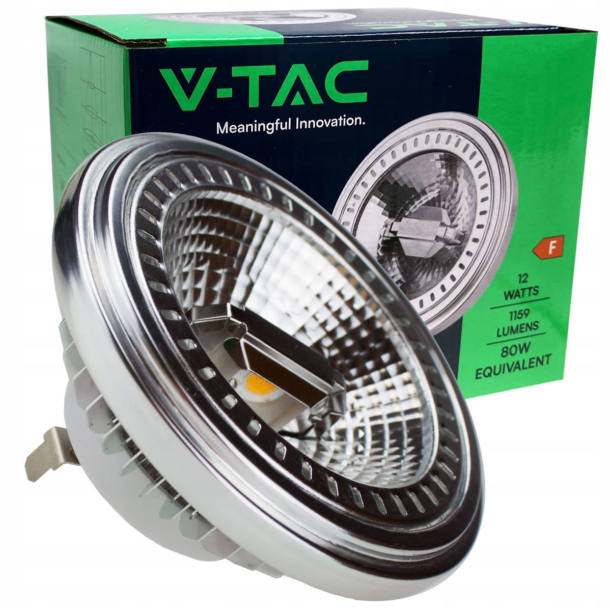 Żarówka Halogenowa Led AR111 QR111 G53 Halogen 12V 12W duża 111mm