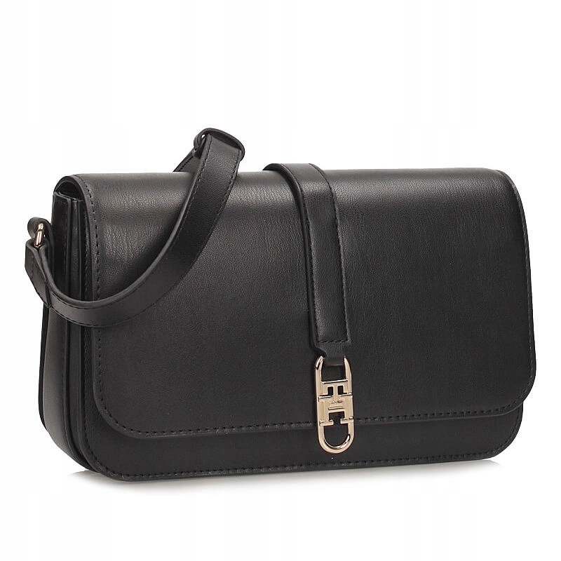 Klasická černá dámská kabelka přes rameno Tommy Hilfiger AW0AW17723 Bds