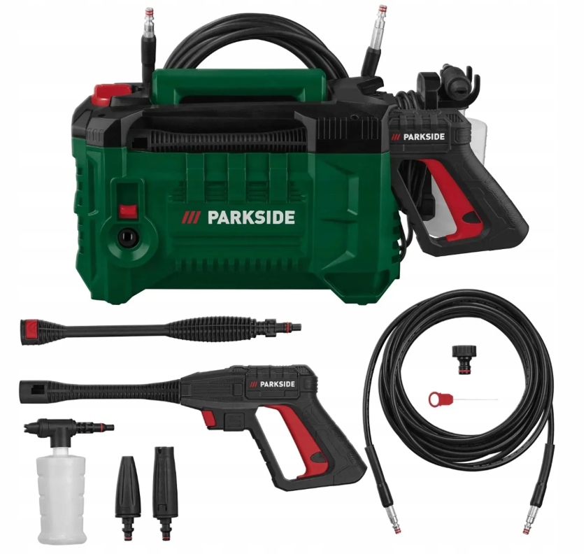 Parkside myjka ciśnieniowa wysokociśnieniowa Phds 110 , 1400 W 3x dysza