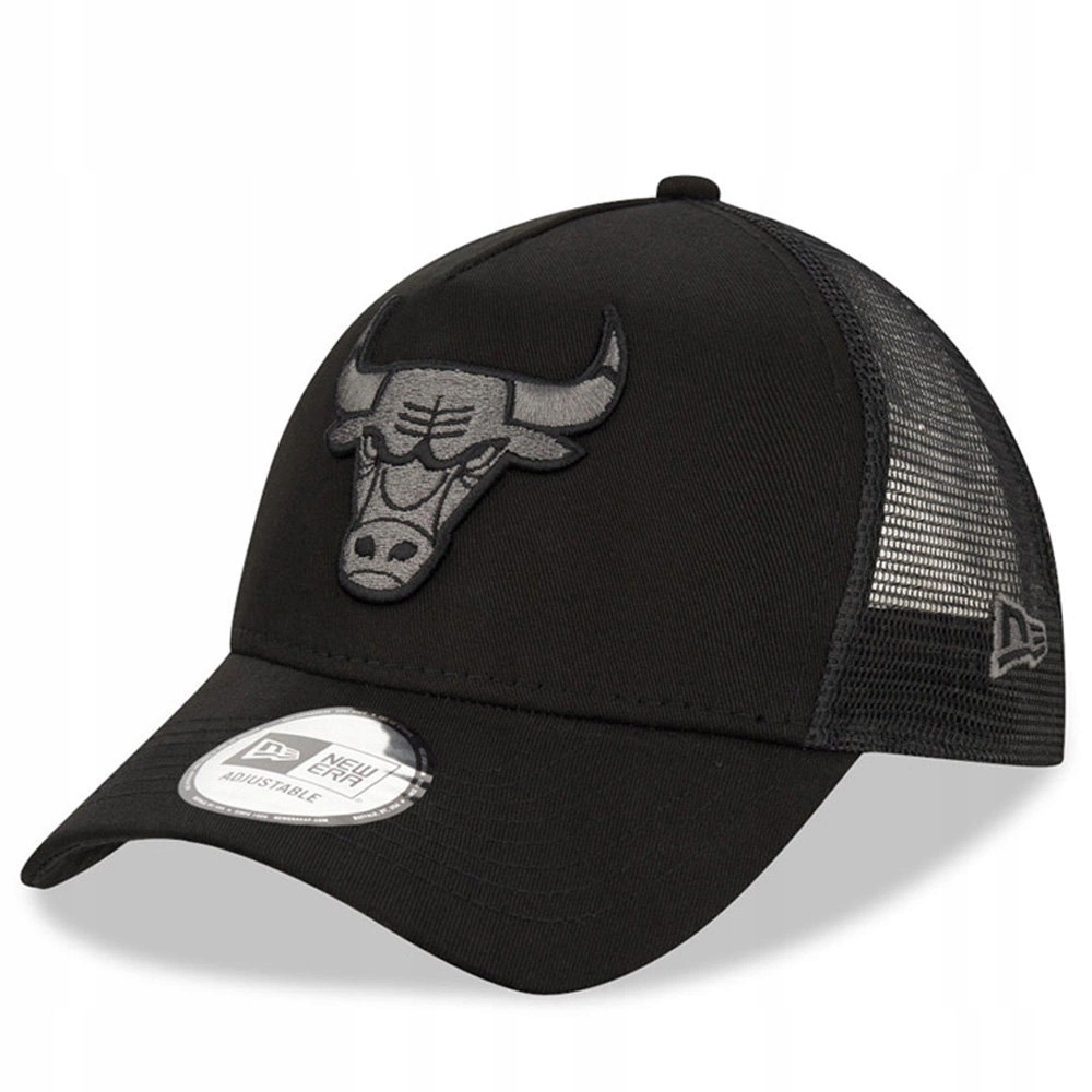 Čepice Chicago Bulls černá s kšiltem pro muže New Era Trucker Logo vyšívané