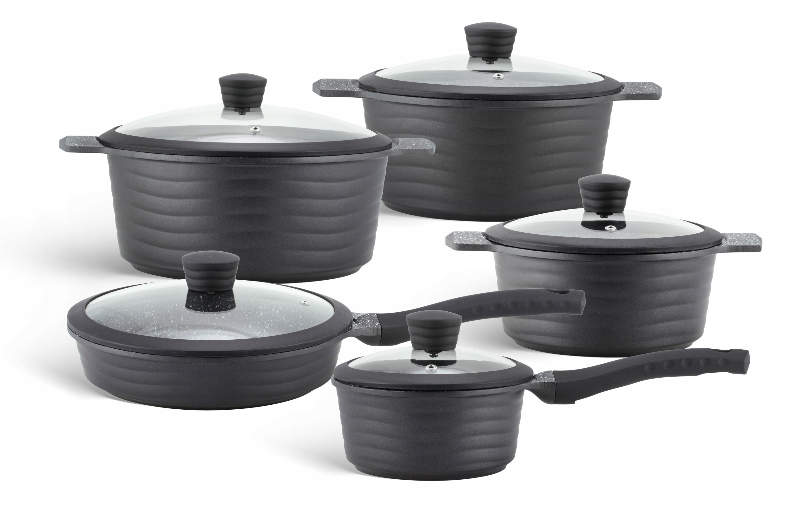 

Zestaw Komplet Garnków 10 El. Indukcja Patelnia