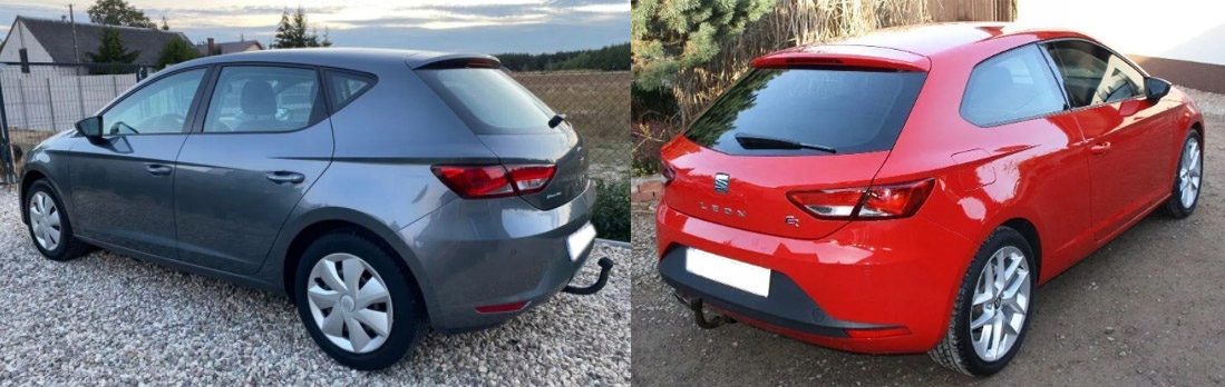 AUTO HAK HOLOWNICZY 2000kg+WIĄZKA do SEAT LEON 3 III TRÓJKA 5F SC 2013-2020 Producent Bizub Hak-Pol