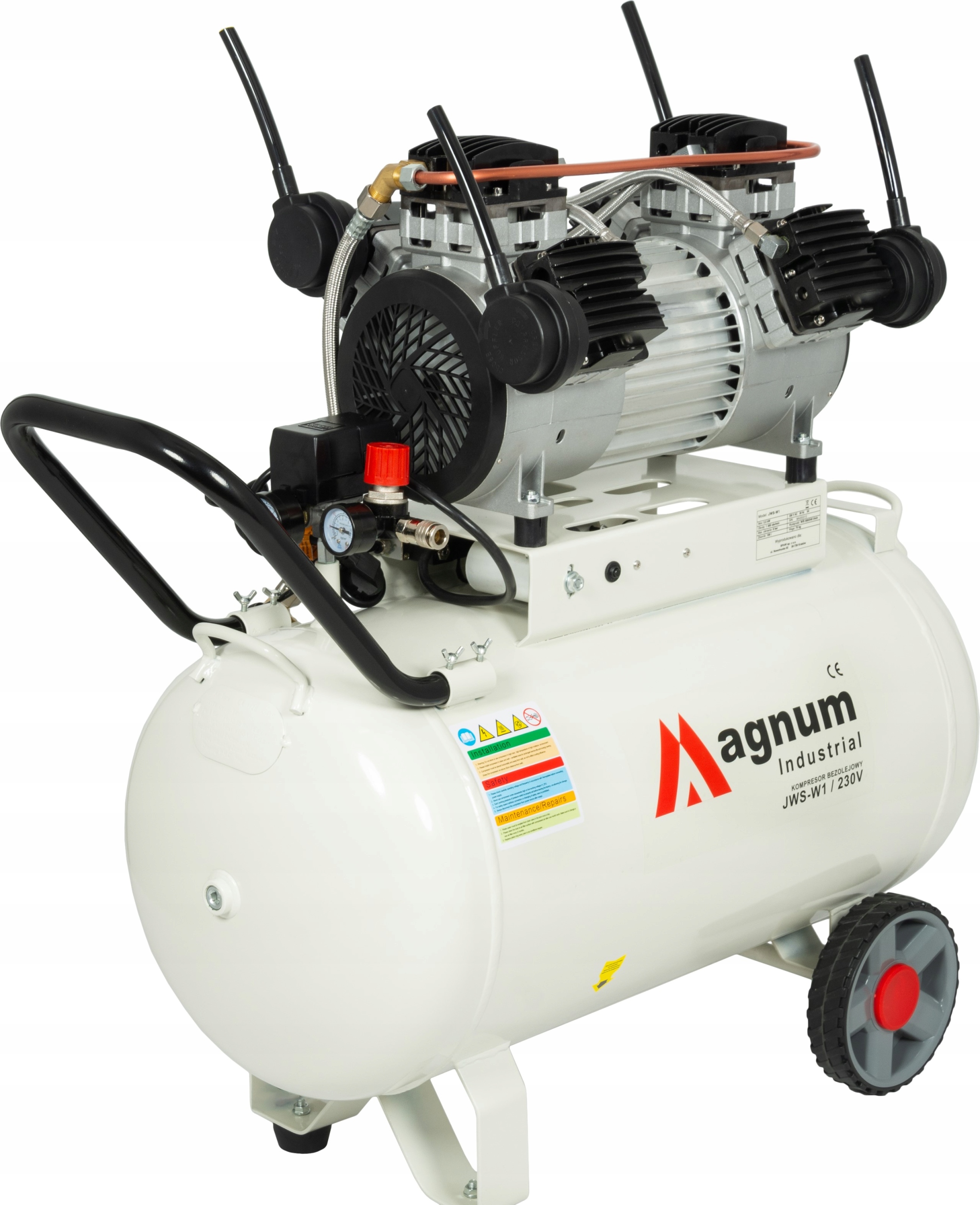 KOMPRESOR BEZOLEJOWY MAGNUM JWS-W1 SPRĘŻARKA 100L