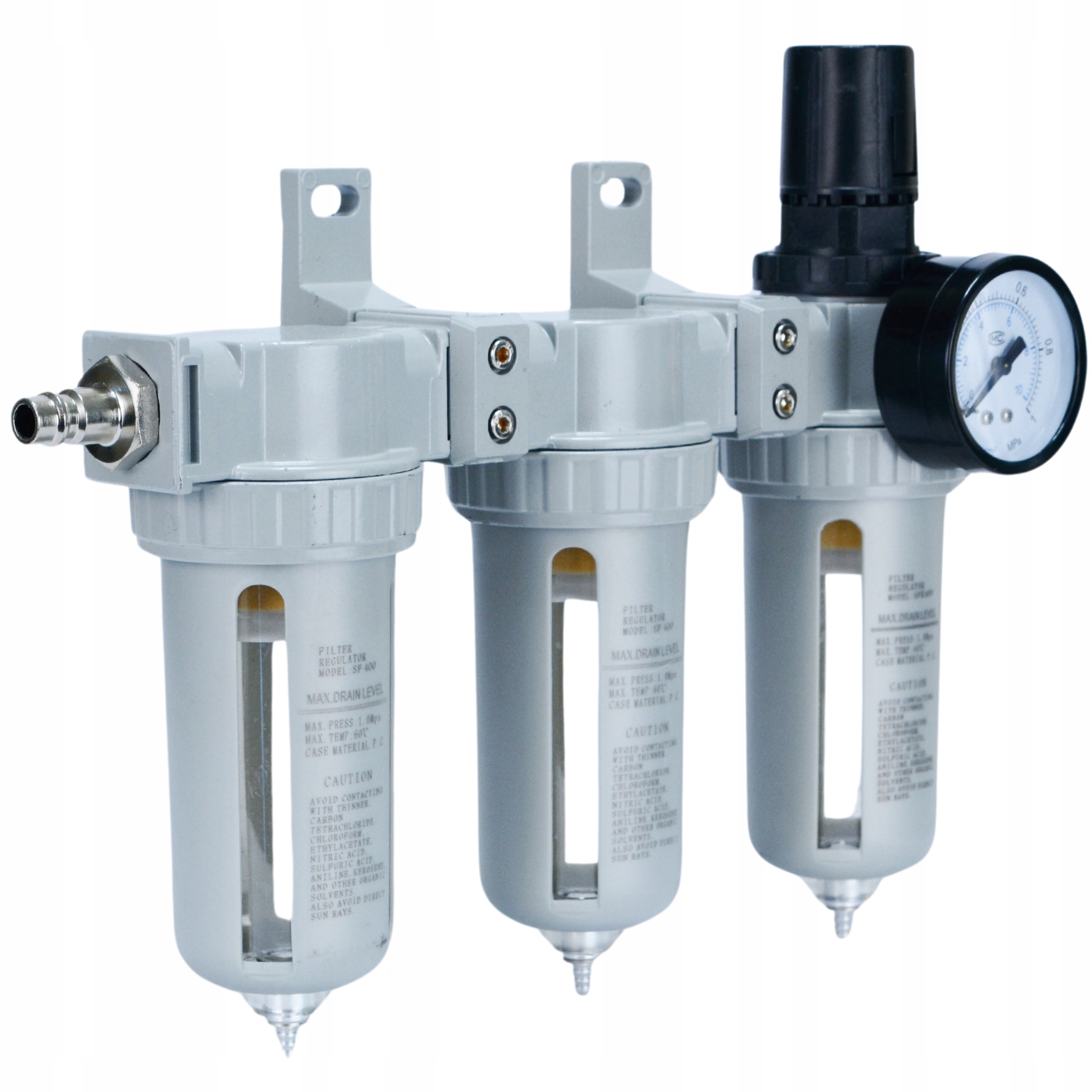 FILTR ODWADNIACZ ODOLEJACZ REDUKTOR SEPARATOR POWIETRZA KOMPRESOR 1/2 BLACK Marka Black