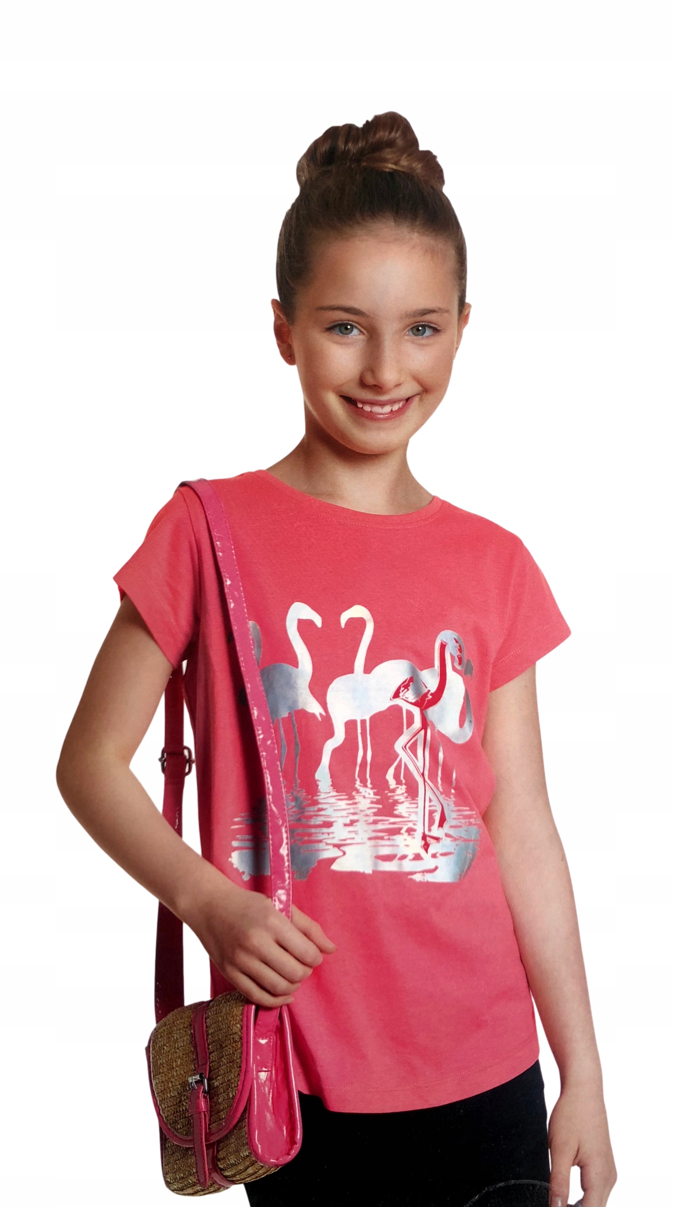

Flamingi bluzka koszulka tshirt nadruk Holo *158