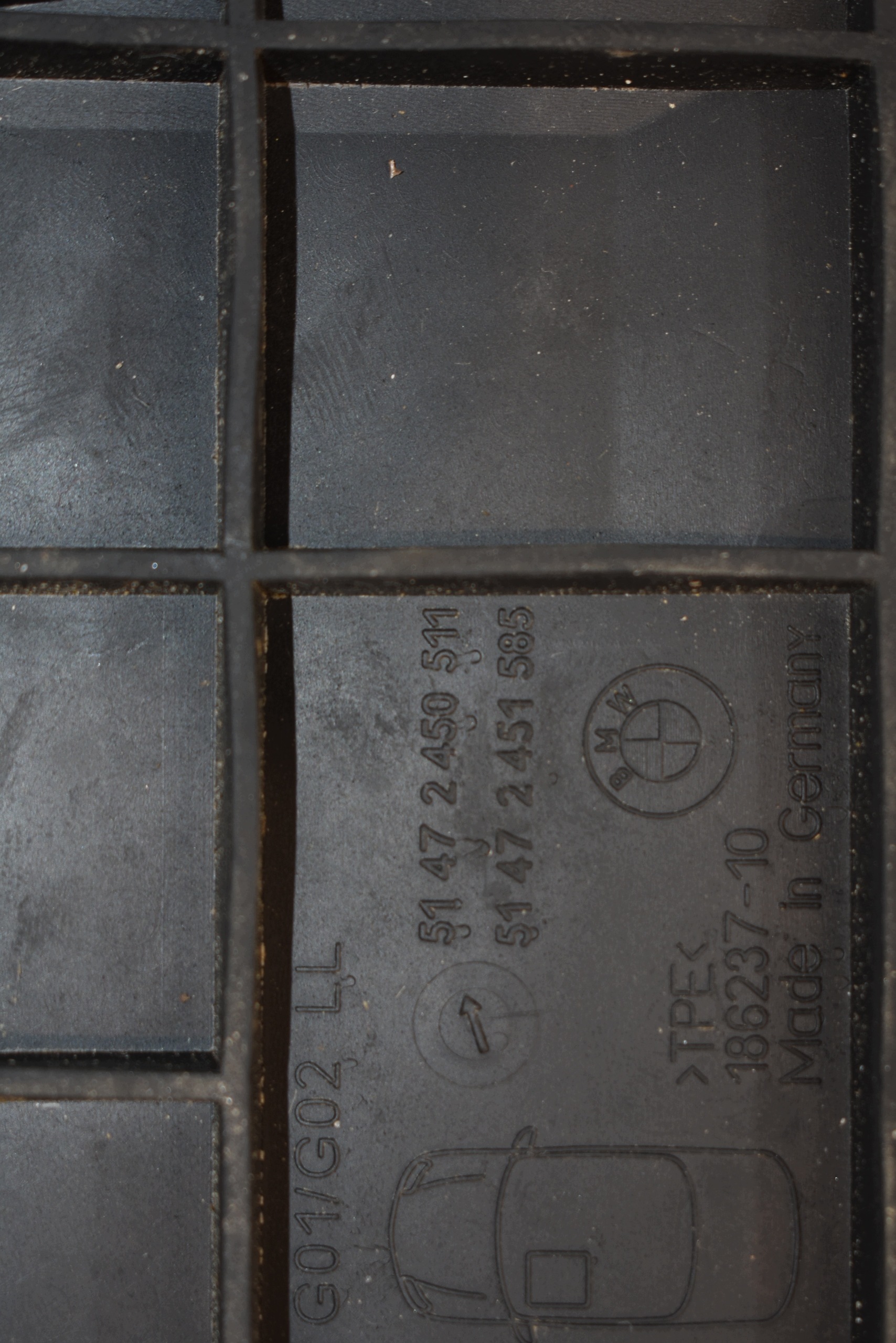 IDEALNE mats rubber KPL. BMW X3 G01 1