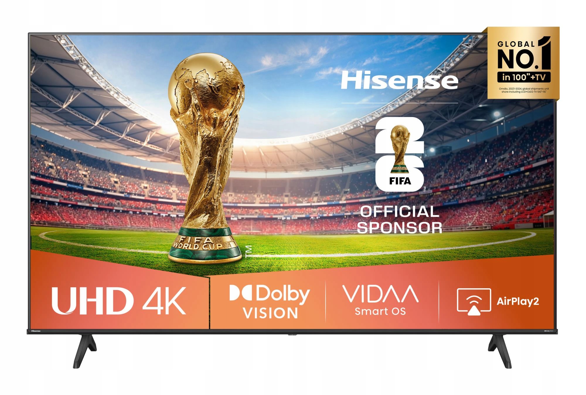Televízor Hisense 75" 4K Ultra Hd 3840 x 2160 pixelov Plochý 16:9 75A6Q