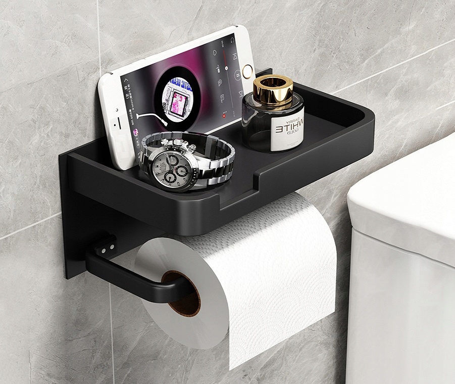 UCHWYT NA PAPIER TOALETOWY Z PÓŁKĄ LOFT TAŚMA Rodzaj ścienne