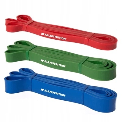 Allnutrition Power Band Zestaw 3 Szt Gum Do Ćwiczeń Gumy Oporowe Mocne