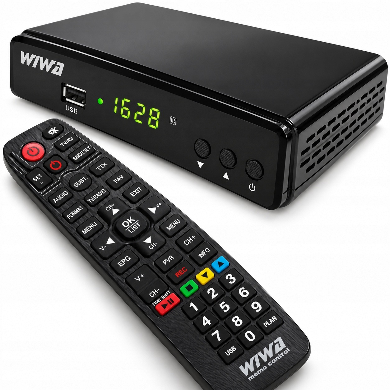 Přijímač Dekodér pozemního televizního tuneru DVB-T2 Hevc Hdmi Pvr Usb Pilot