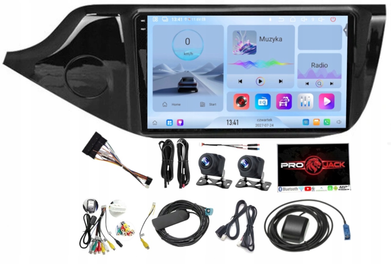 Rádio Navigácia Gps Android Kia Ceed 2012-2018 Wifi Usb 4/64GB Modem Sim