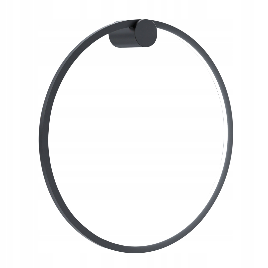 Nástenné svietidlo Saturno Čierne Led 25W 50x50 cm Moderné do obývačky