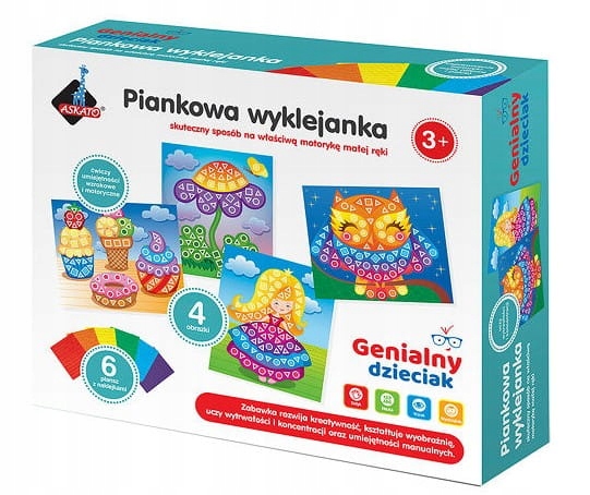 

Zestaw kreatywny Mozaika Piankowa do wyklejania
