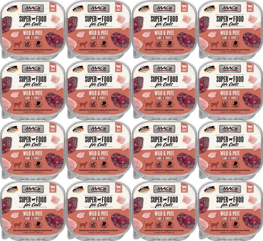 Levně MAC's Cat Game, Krůta 16 x 100 g