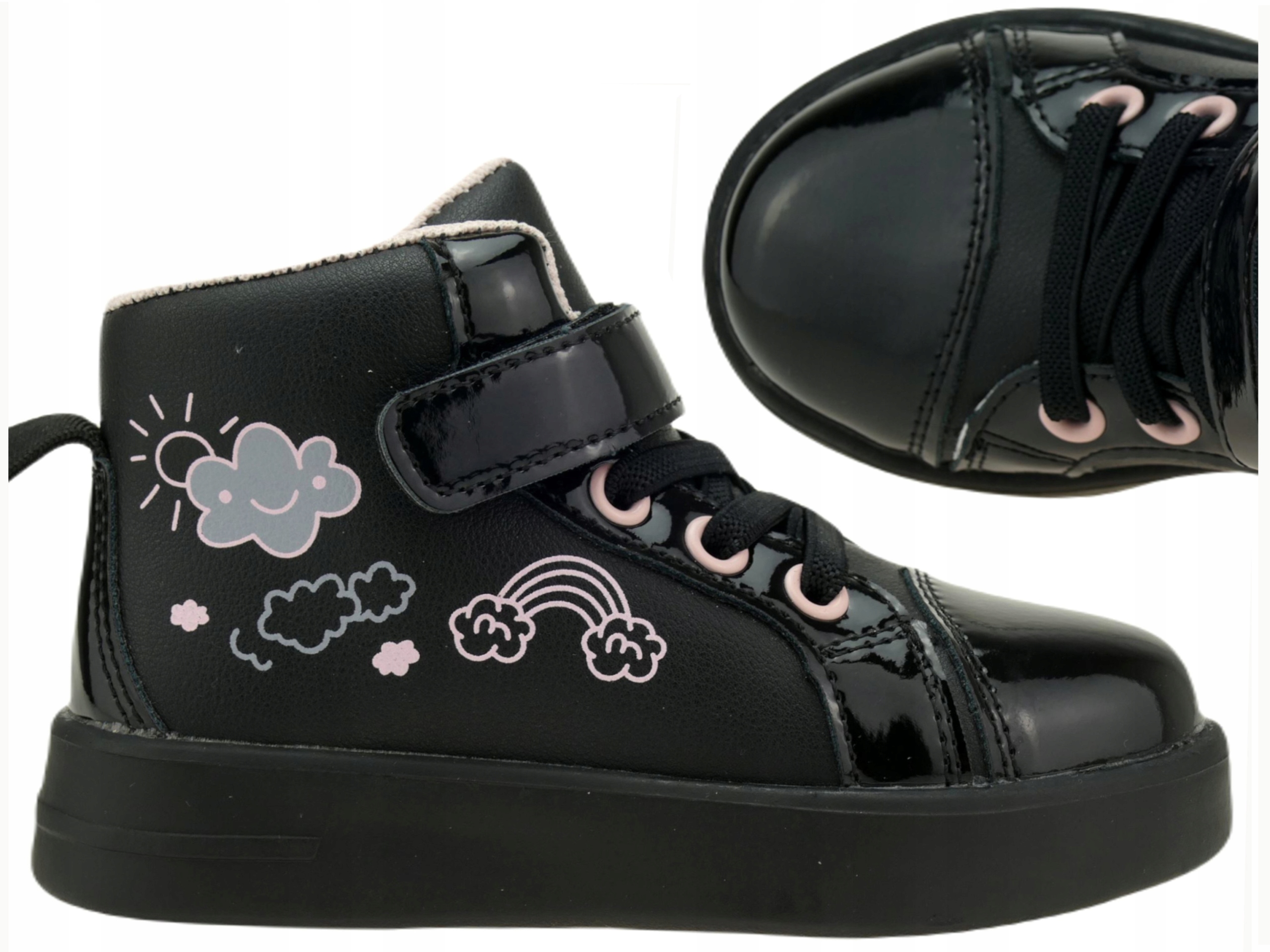 Trzewiki dziewczęce, półbuty dziewczęce 27 P9-112 Marka Apawwa