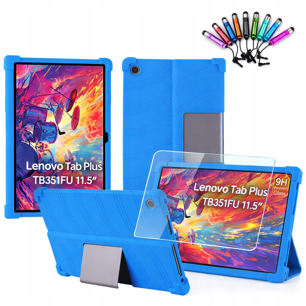 Etui Silikonowe Do Lenovo Tab Plus TB351FU 11.5" 2024r Szkło Rysik