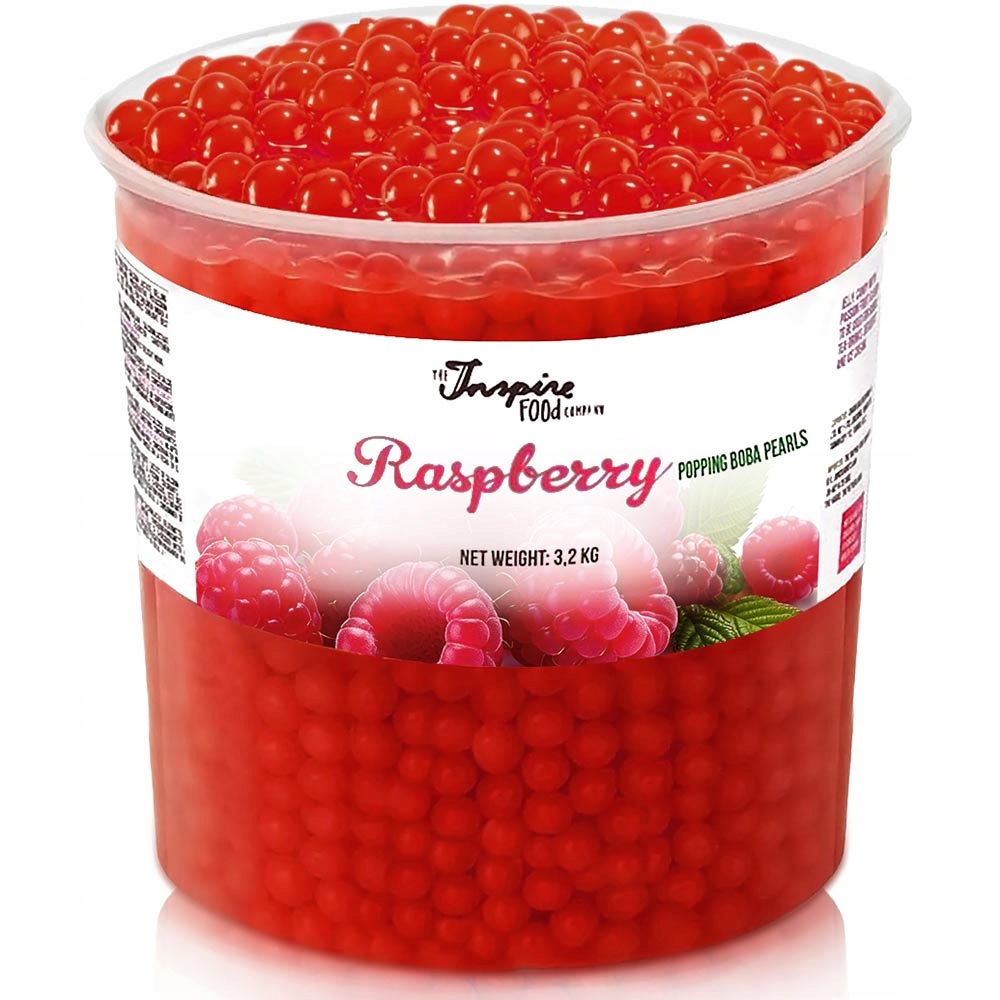 Levně Bubble Tea praskající ovocné kuličky molekulární kaviár popping boba Malina