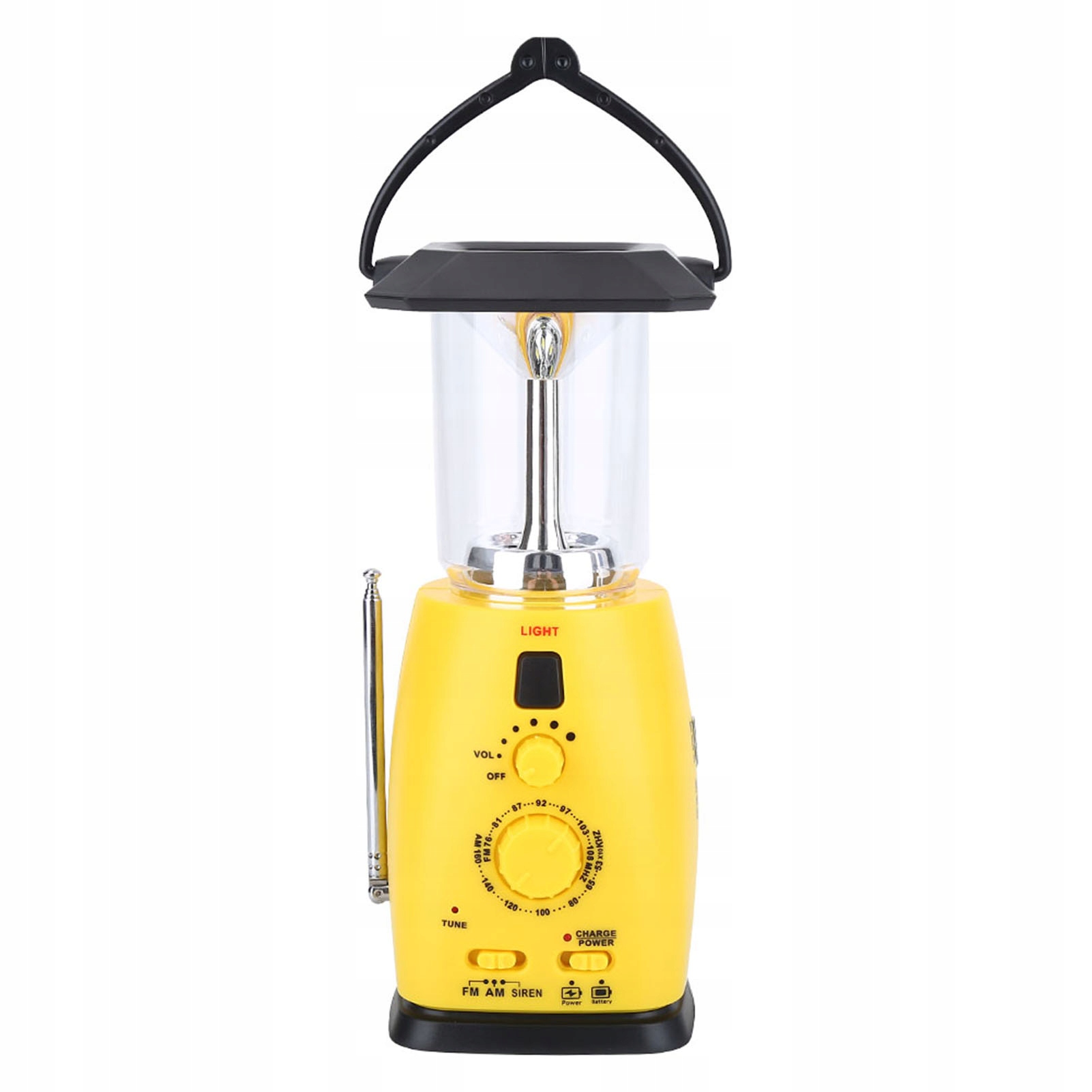 Lampa Solarna Wisząca Stojąca Kempingowa Dynamo