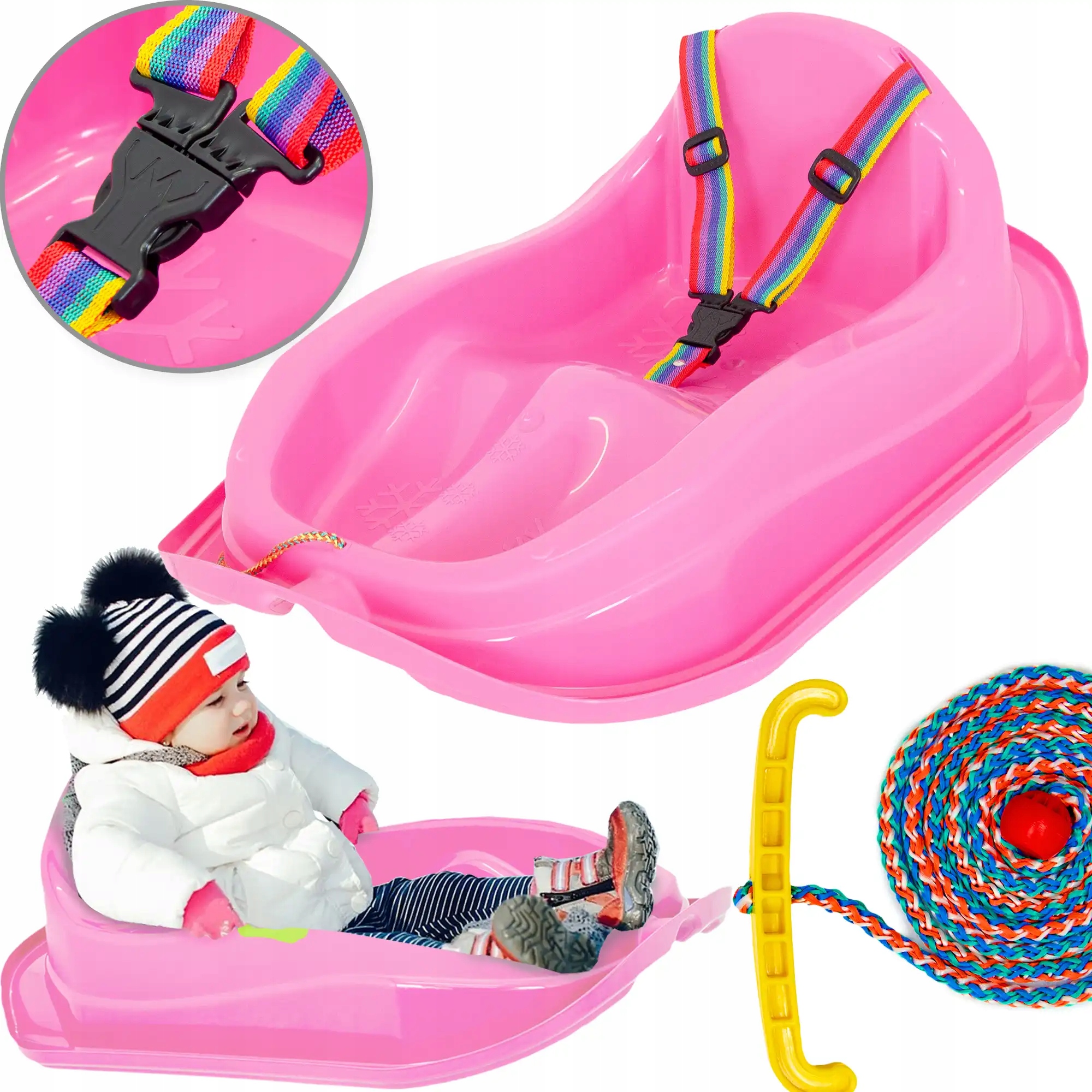 Sanki ślizgacz ślizg dla dzieci śnieżny dziecięcy molti