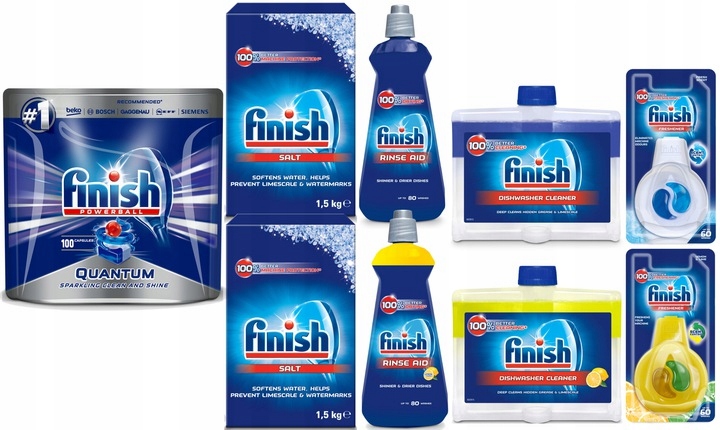 

Finish Quantum 100 Mega Zestaw do Zmywarki XXL