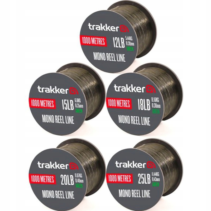 Trakker Mono Reel Line (18lb)(8.16kg)(0.38mm)(1000m)