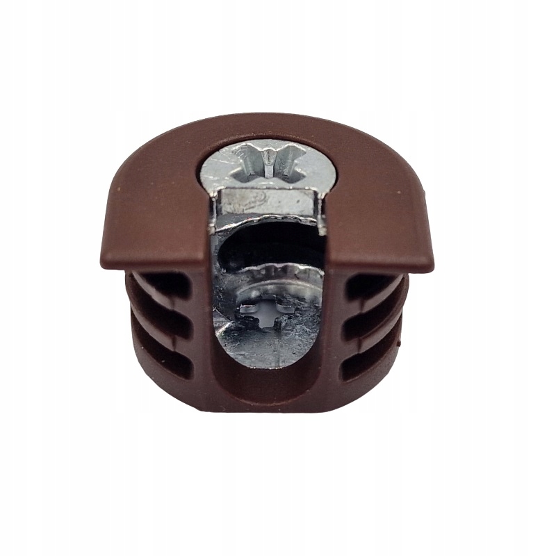

10x Złącze meblowe mimośrodowe do pł. 16mm c. brąz
