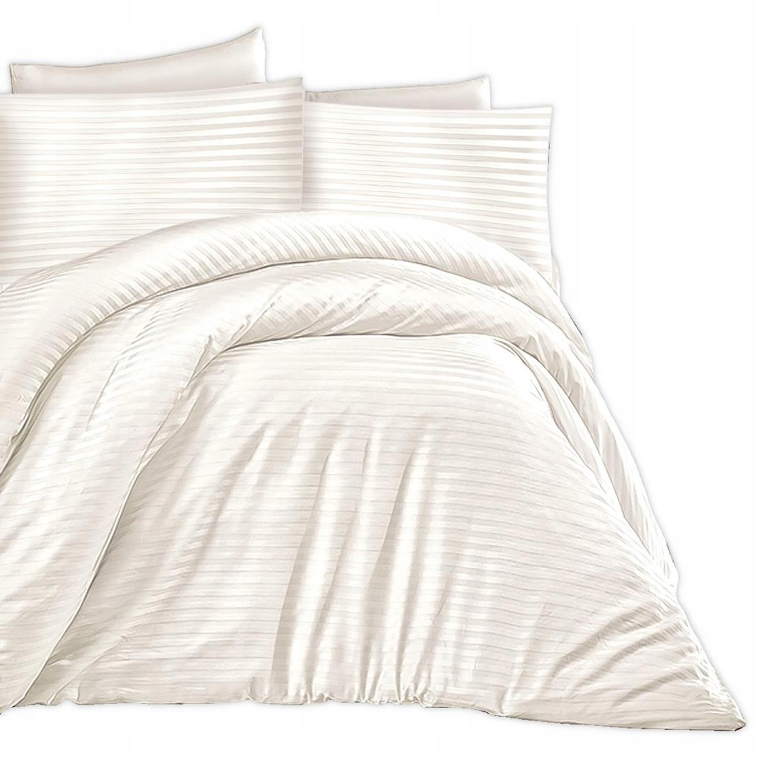 Posteľná Bielizeň bavlnená saténová damaška 160x200 krémová