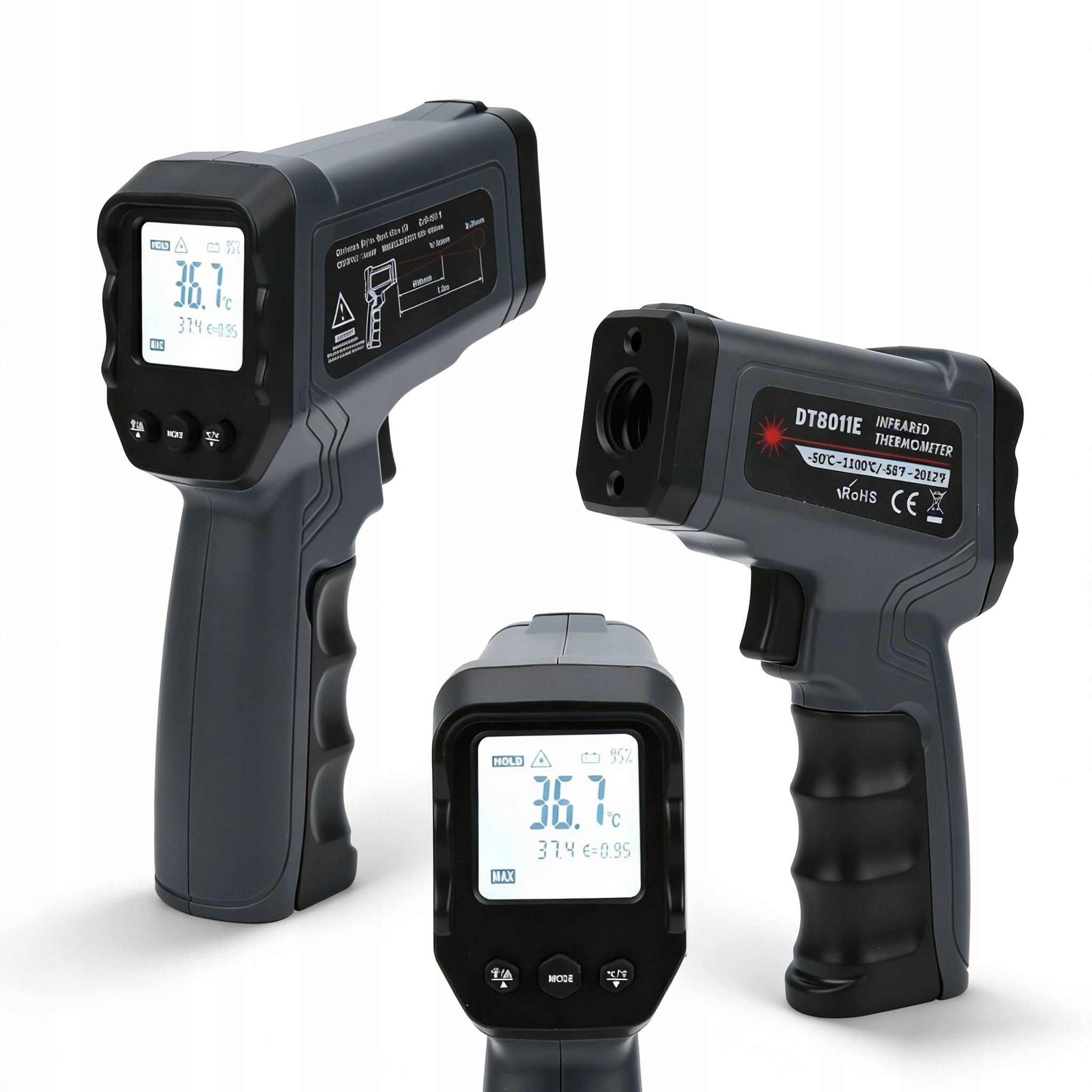 Pyrometr Laserový Bezdotykový Infračervený Teploměr -50 +1100