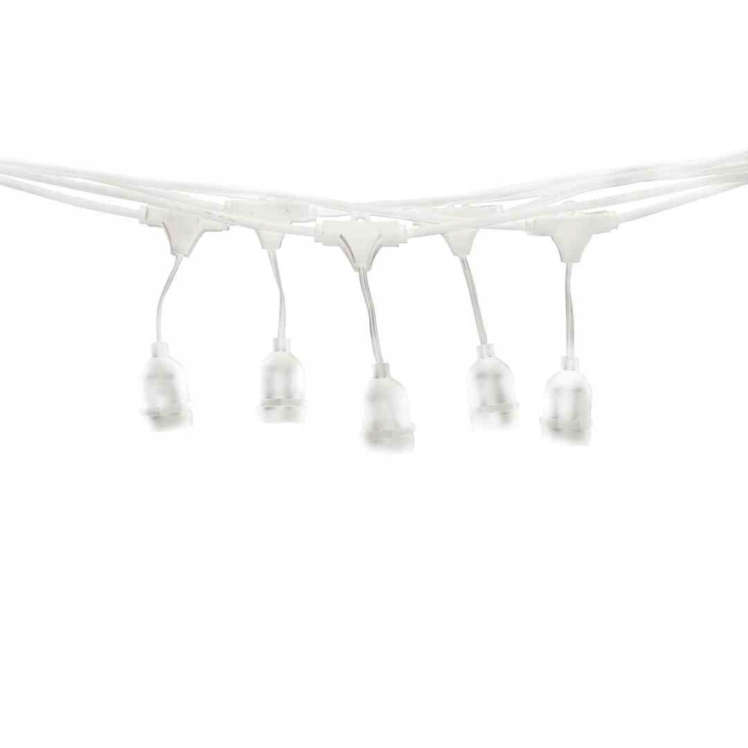 Girlanda 15 Metrov Biela (bez žiaroviek)