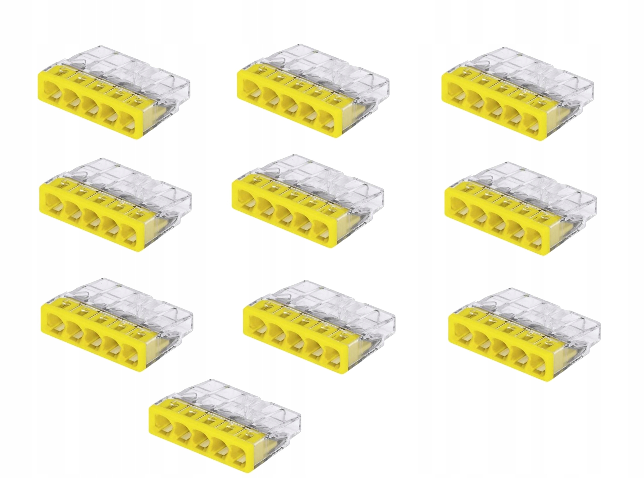 

10 x Złączka Wago 5-tor 2273-205 samozaciskowa