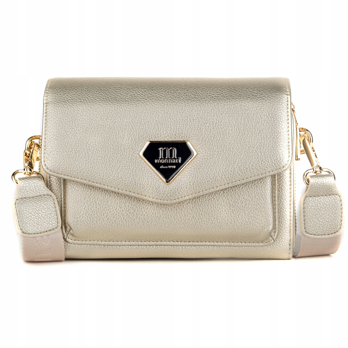 Monnari Efektowna torebka na telefon listonoszka Rowerówka Phone Pojemna