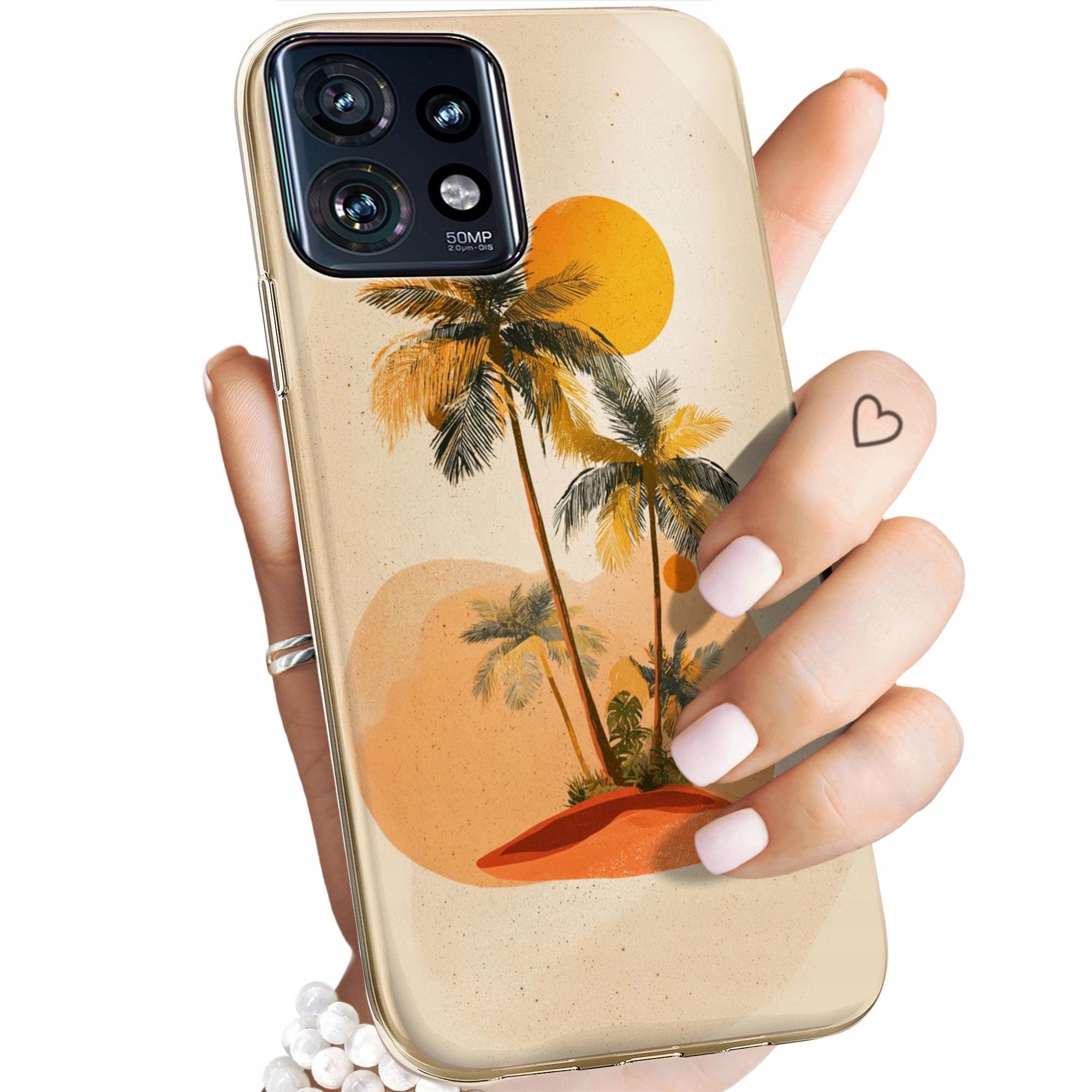 Etui Do Motorola Edge 40 Pro Palmy Dżungla Egoztyka Tropikalne Case