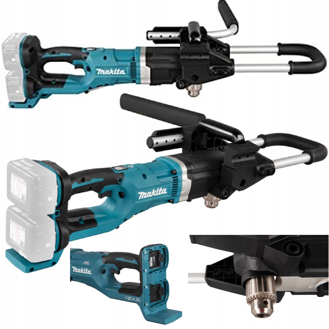 Makita Aku Wiertnica Glebowa LXT 2x18V 36V 2x5Ah BL1850B DC18RD DDG461Z
