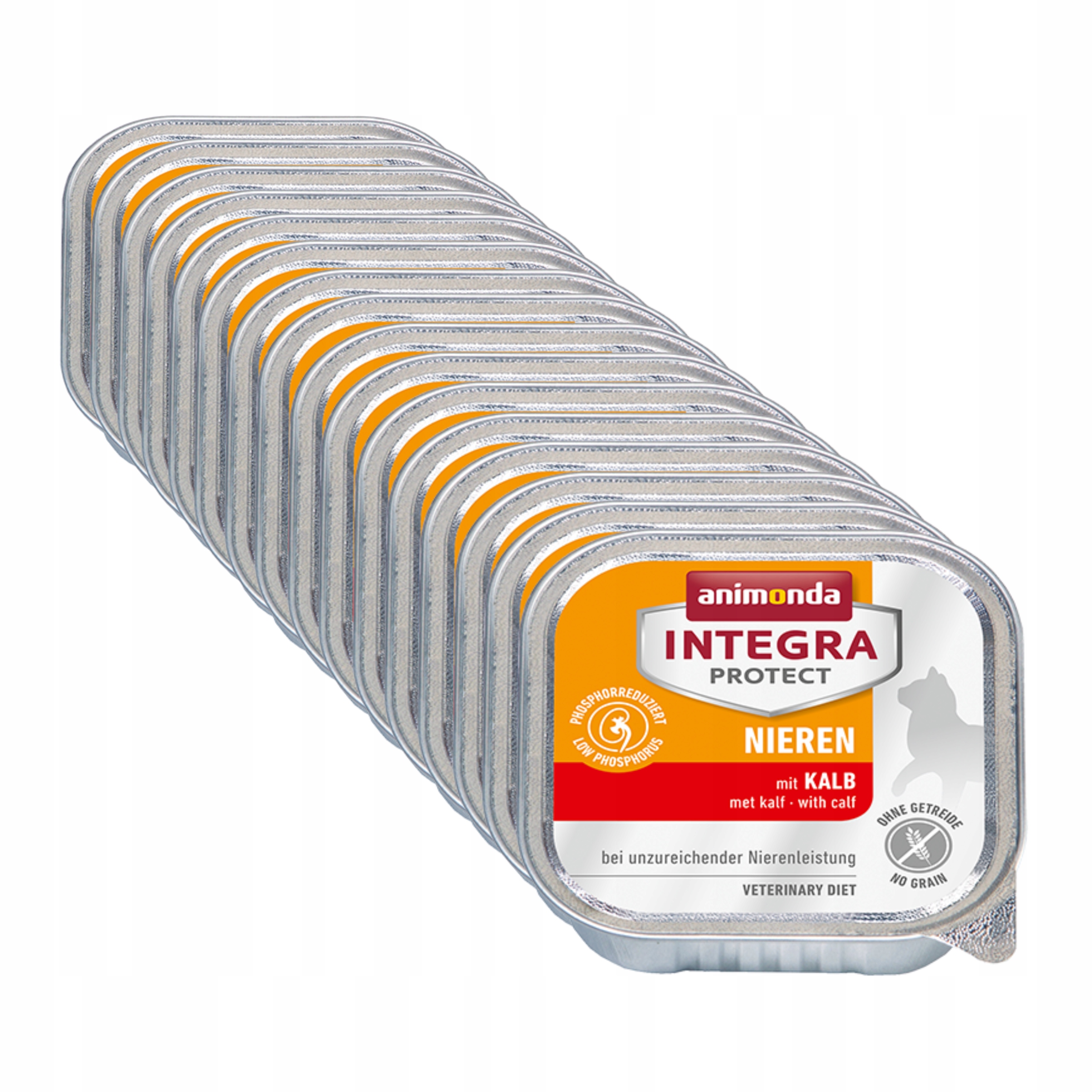 Levně Animonda Kočka Integra Protect Nieren s telecím masem, tácek Set 16x100g