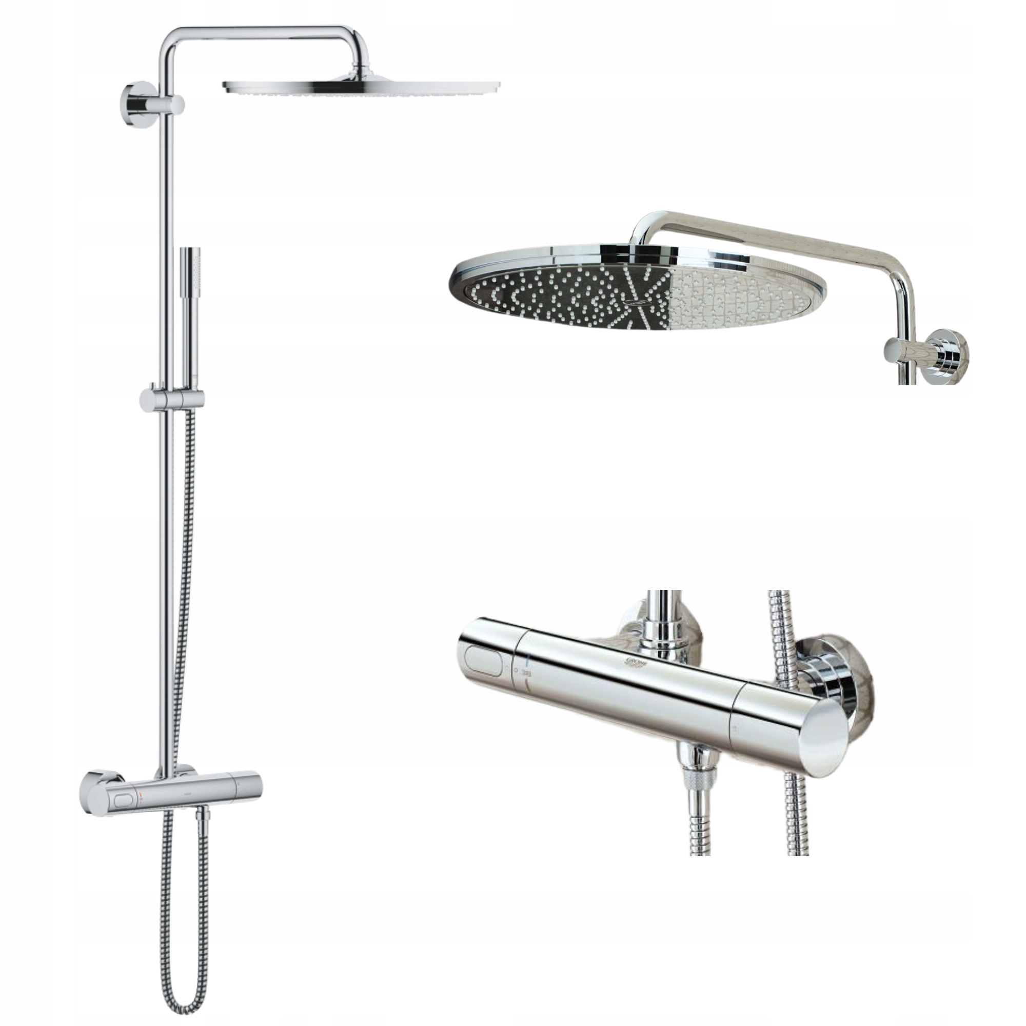 Zestaw prysznicowy Grohe Rainshower 400 Termostatyczny Deszczownica XXL