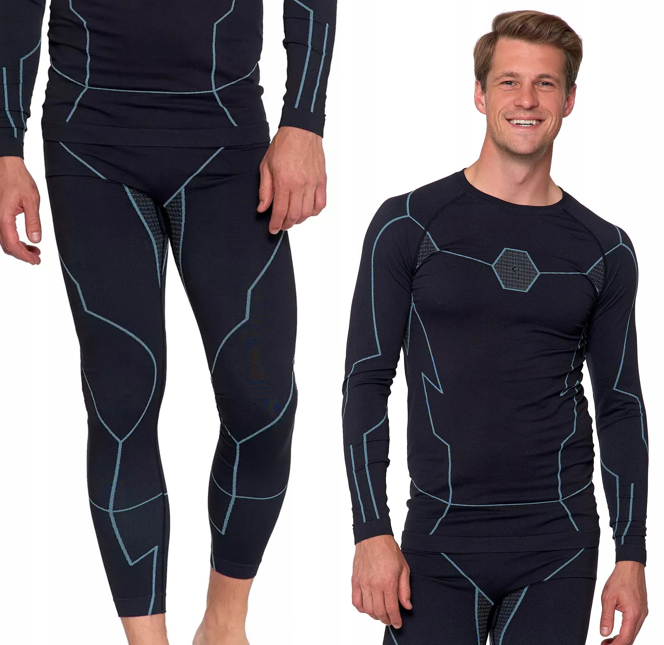 Termoaktivní Komplet Moraj Pánské termoaktivní spodní prádlo kalhoty L