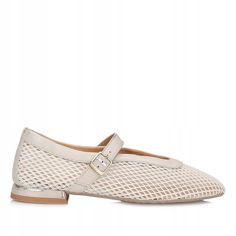 Dámské baleríny Maciejka 06939-04/00-0 zlaté jane kožené