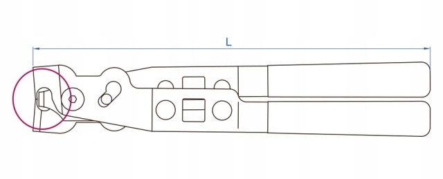 KING TONY Szczypce do opasek zaciskowych przegubu Marka King Tony